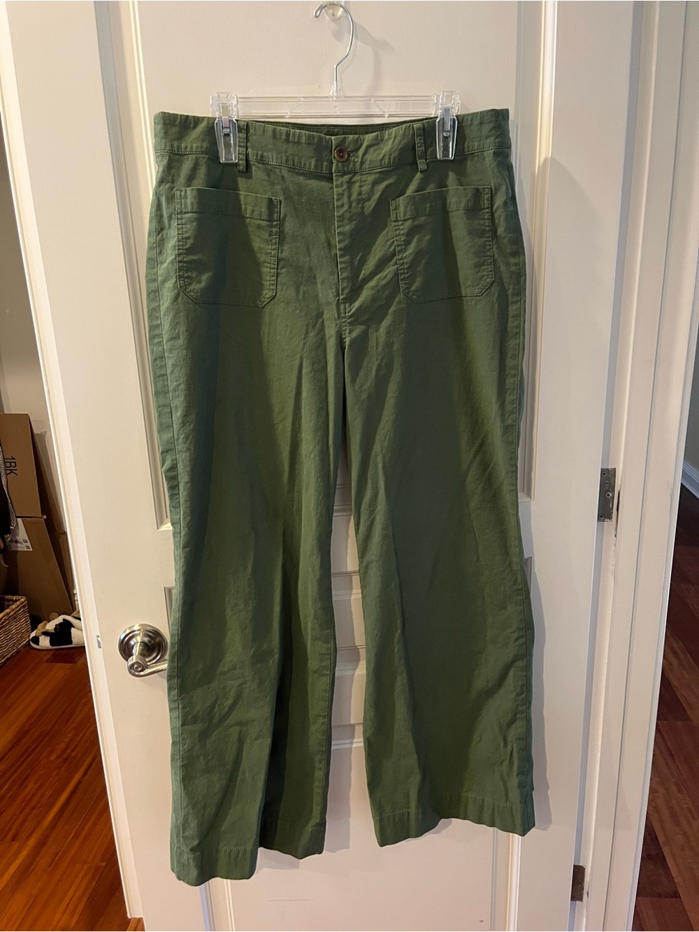 J. Crew Green Wide Leg Pants Size 32
